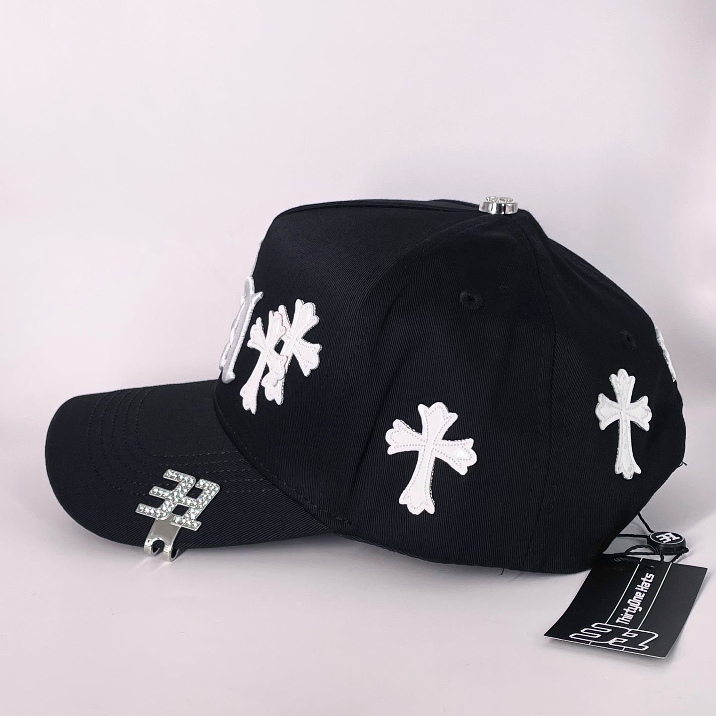 31 hats “LA Chrome” Black White